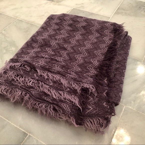 Renee’s NYC Accessories purple fringed sca… - Picture 1 of 2